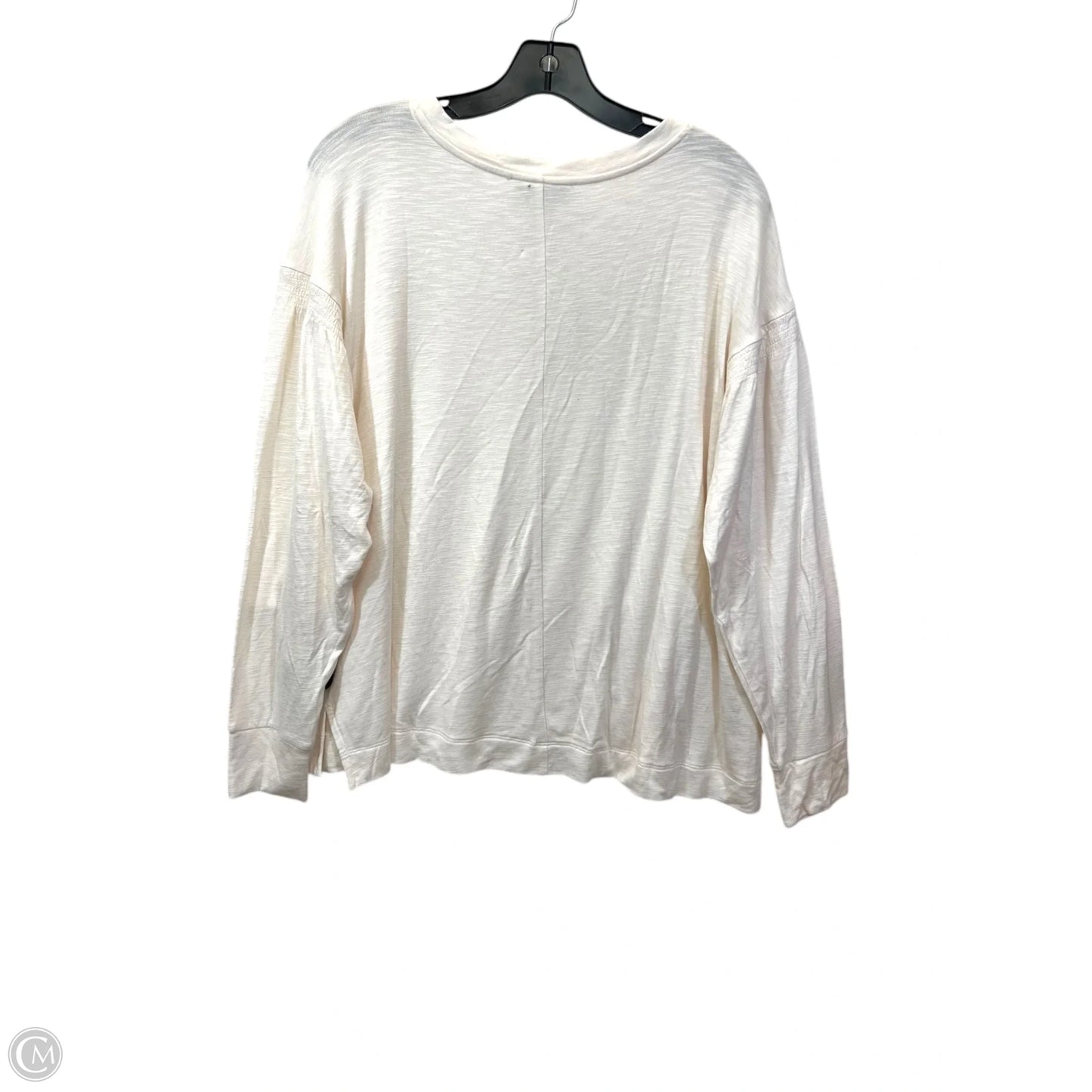 Top Long Sleeve By Loft In Cream, Size: L