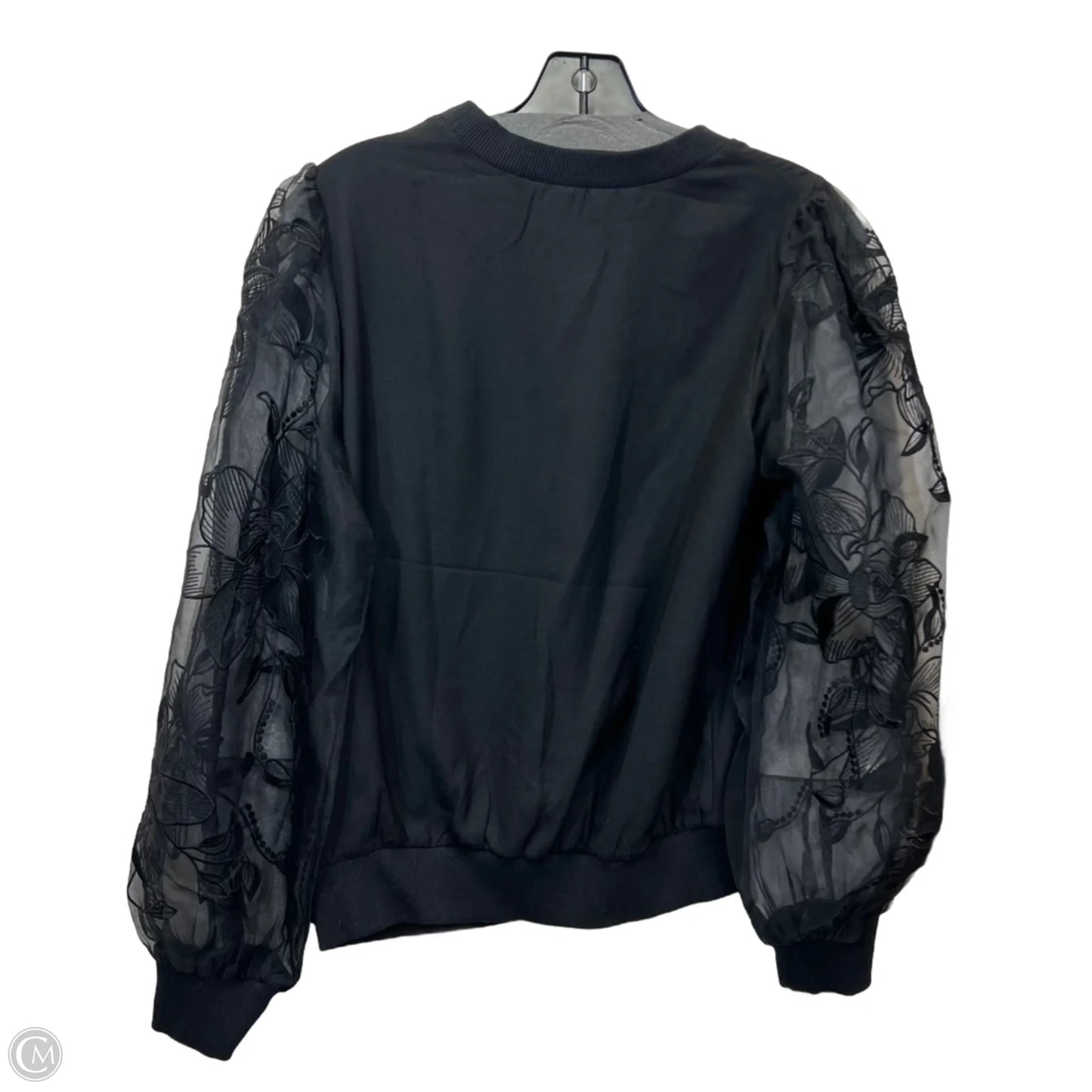 Top Long Sleeve By Express In Black, Size: S