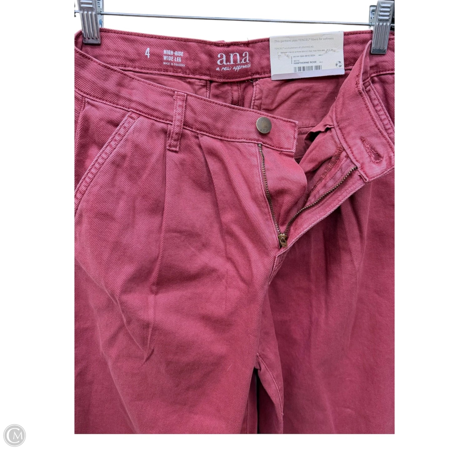 Jeans Wide Leg By Ana In Rose, Size: 4