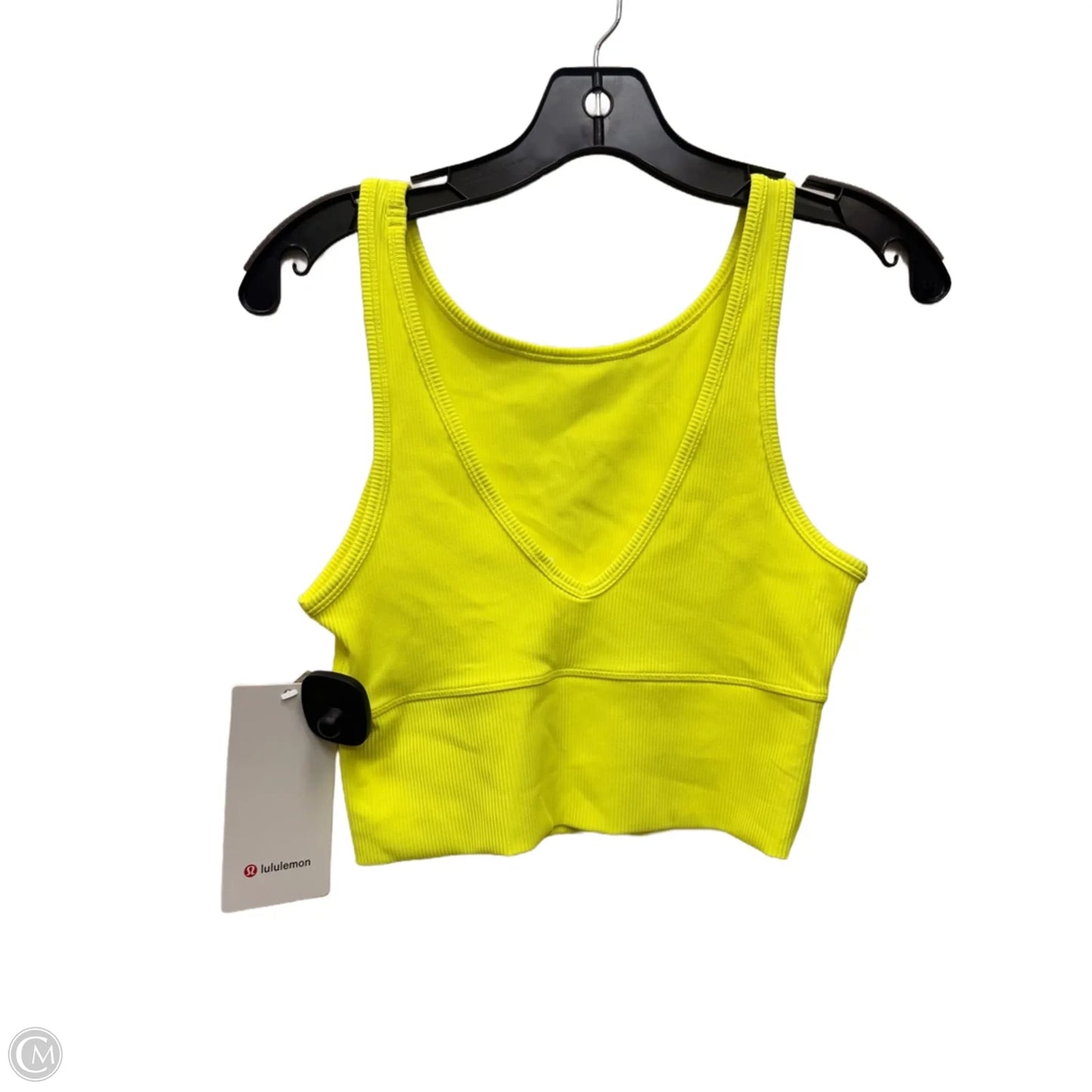 Athletic Bra By Lululemon In Lime Green, Size: 6