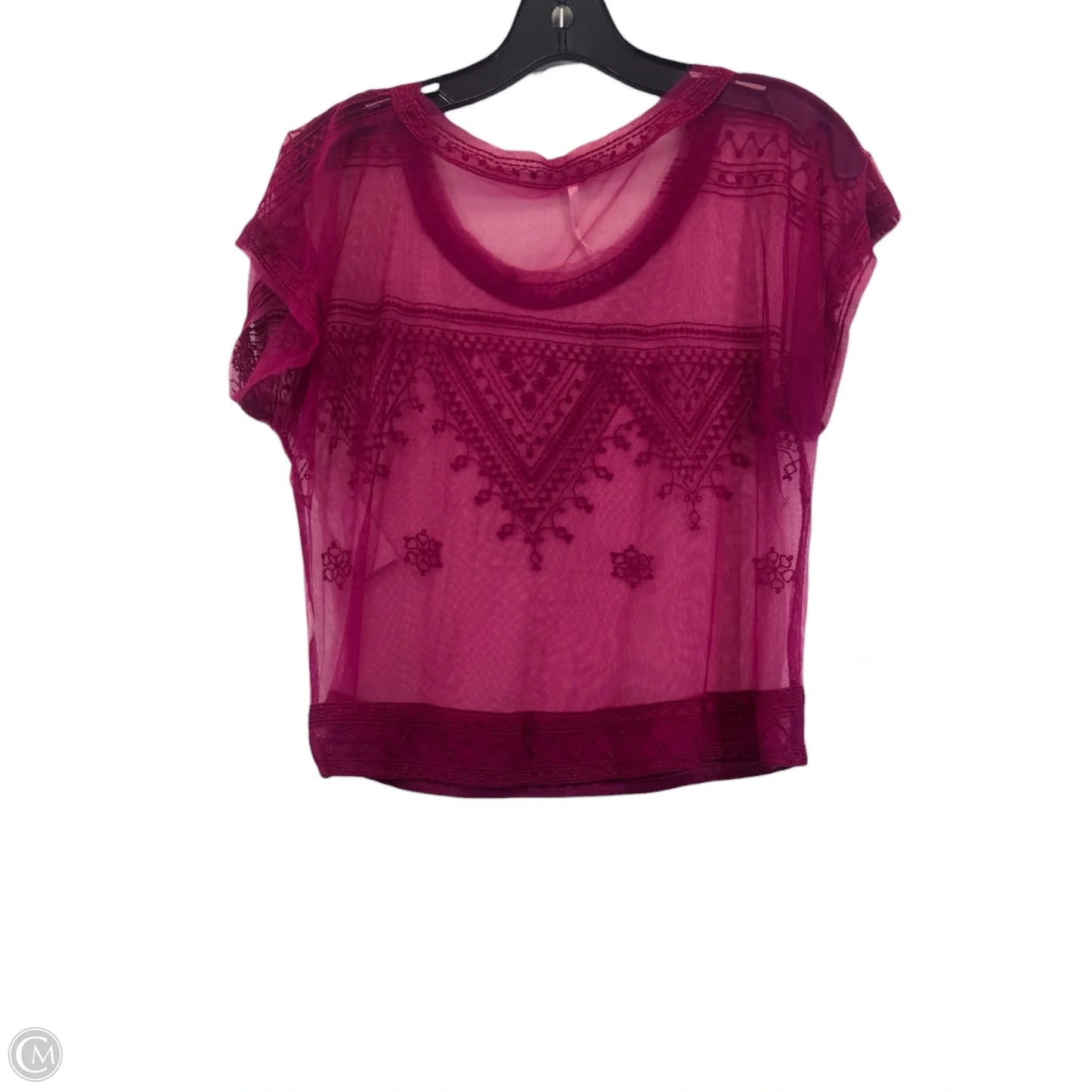 Top Short Sleeve By Free People In Pink, Size: S