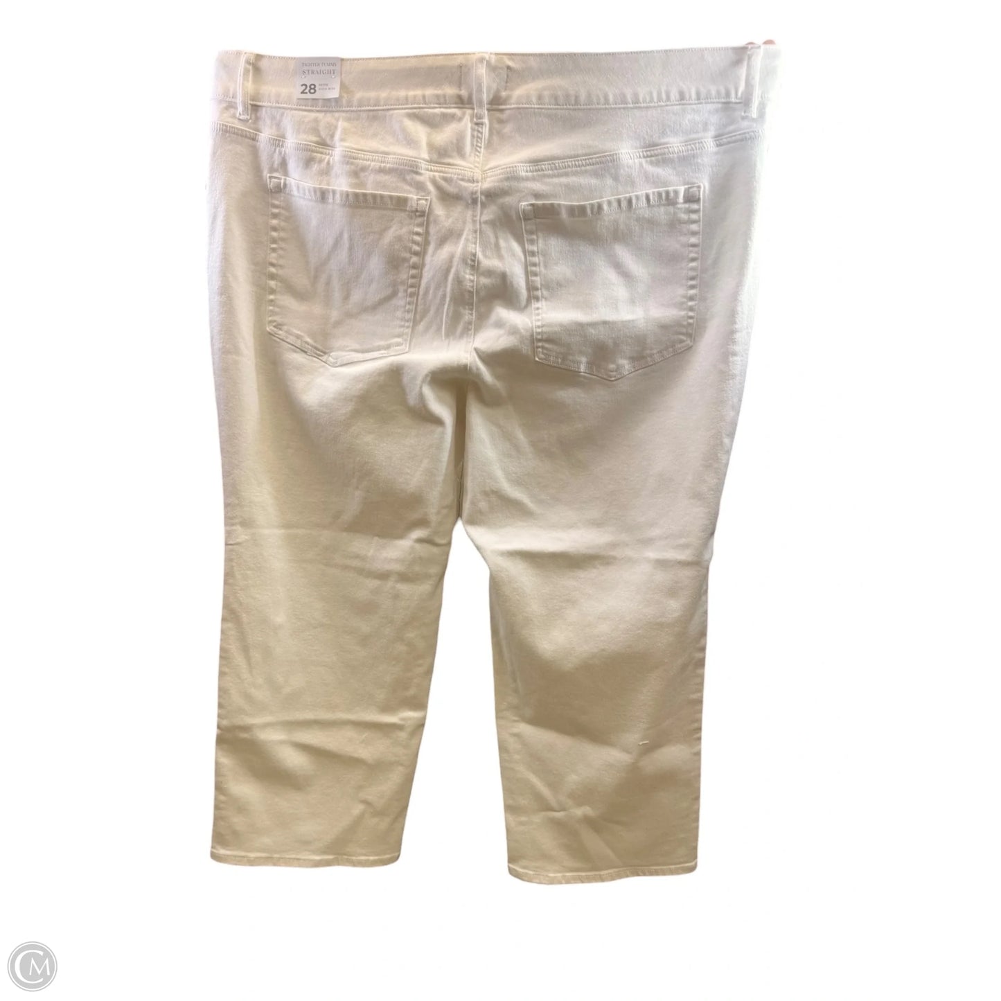 Jeans Straight By Lane Bryant In White, Size: 28