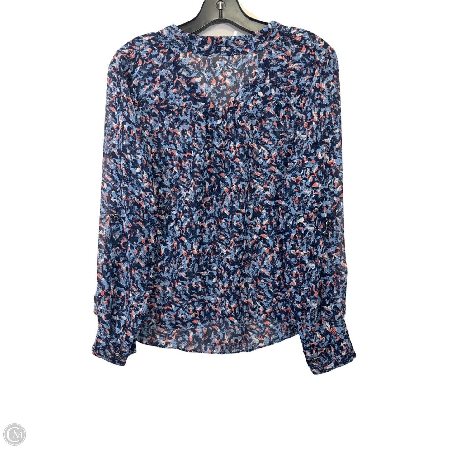 Top Long Sleeve By Ana In Blue & Pink, Size: Sp