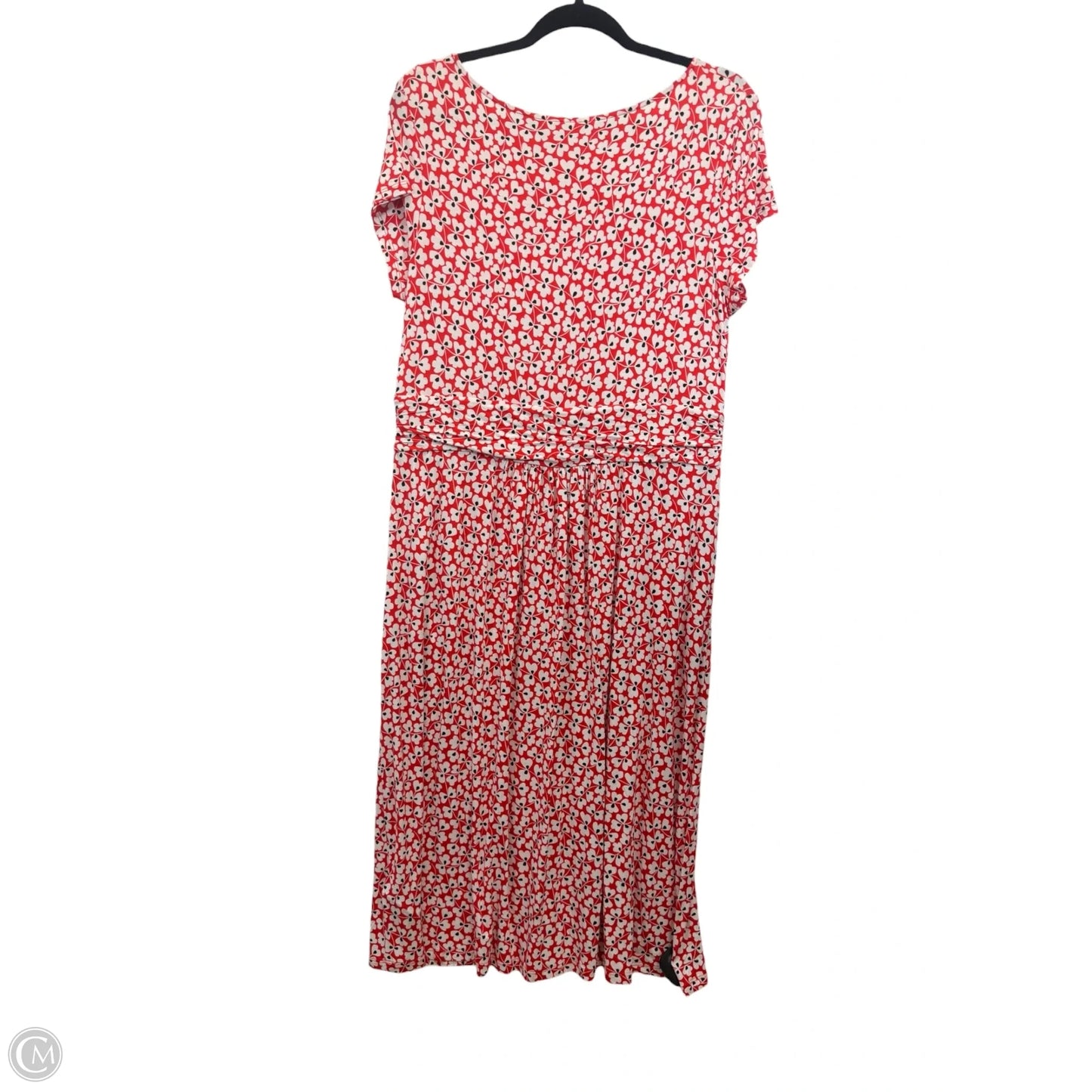 Dress Casual Midi By Boden In Black & Red, Size: L