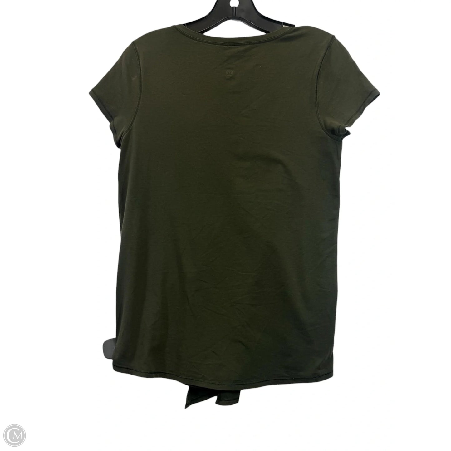 Athletic Top Short Sleeve By Lululemon In Green, Size: S
