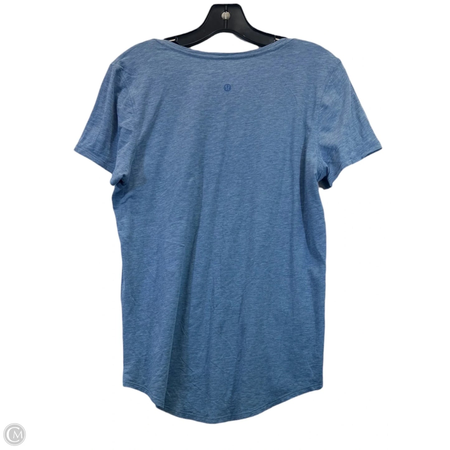 Athletic Top Short Sleeve By Lululemon In Blue, Size: S