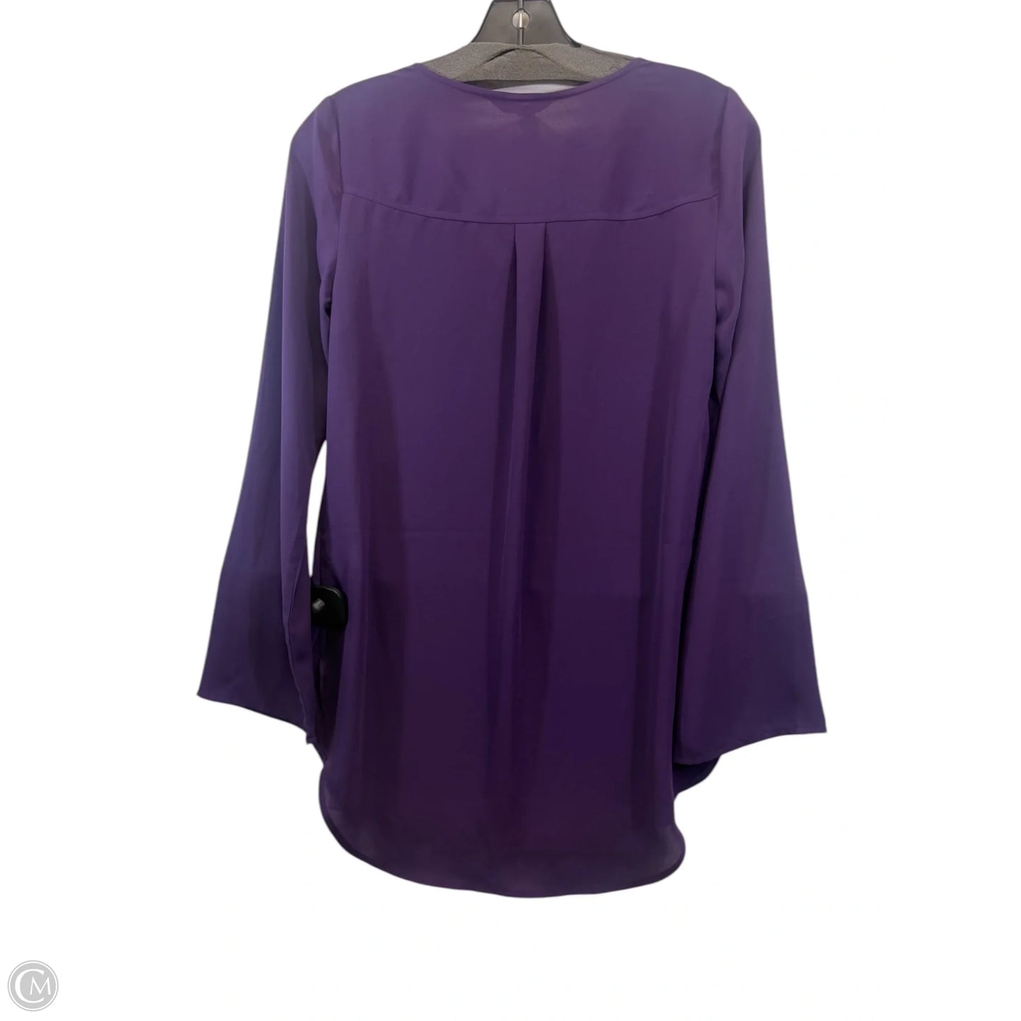 Top 3/4 Sleeve By Express In Purple, Size: Xs