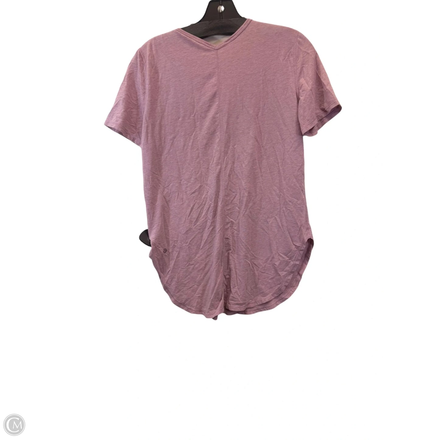 Athletic Top Short Sleeve By Lululemon In Purple, Size: Xs
