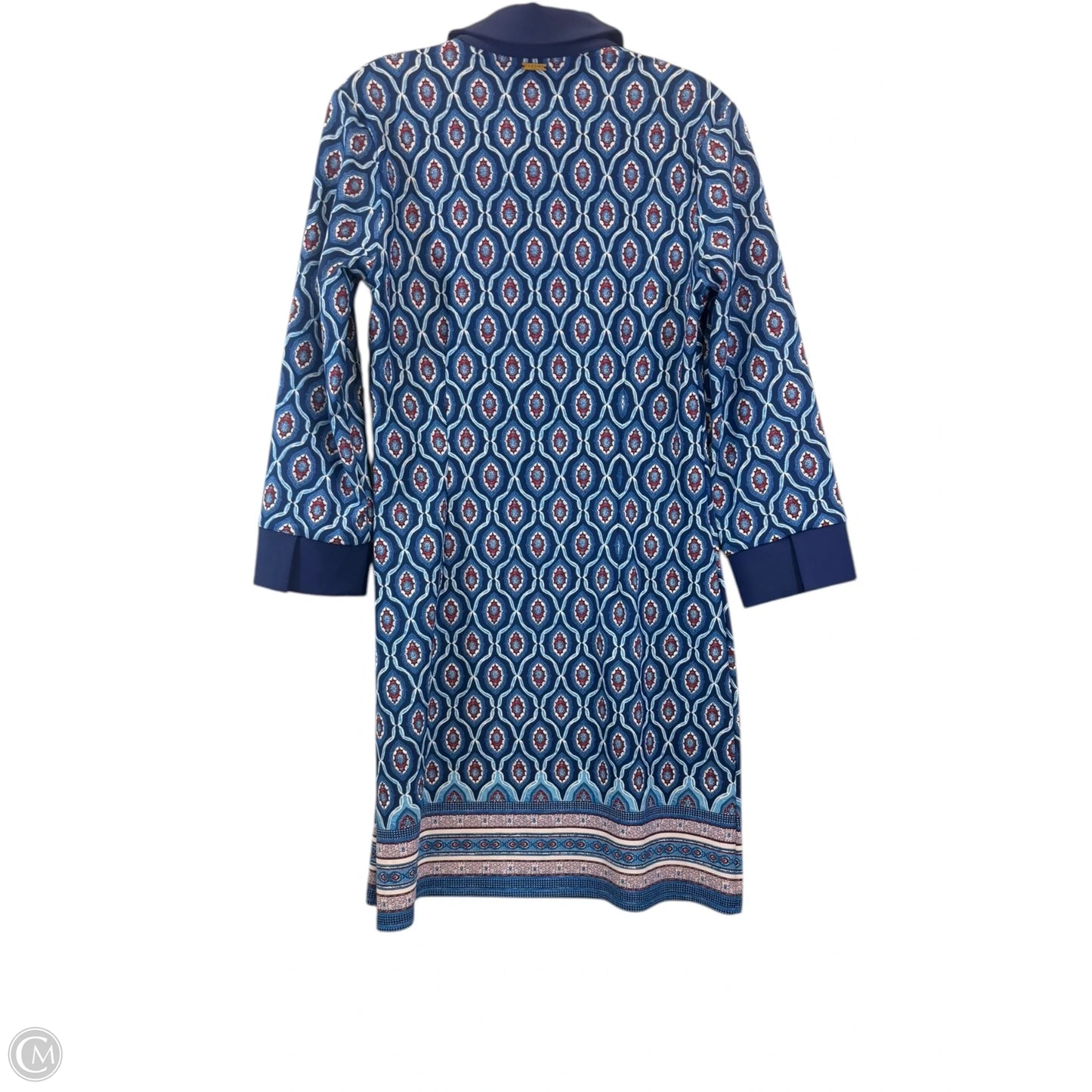 Dress Casual Midi By Cabana Life In Blue & Red, Size: S