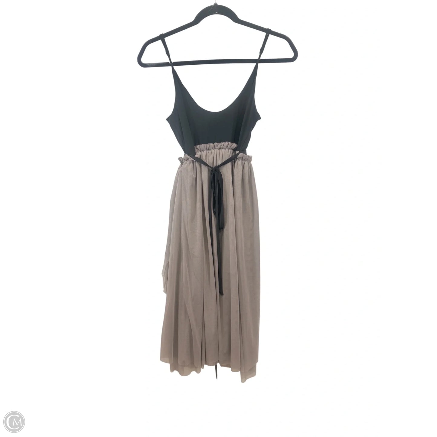 Dress Casual Midi By Leith In Black & Brown, Size: Xs
