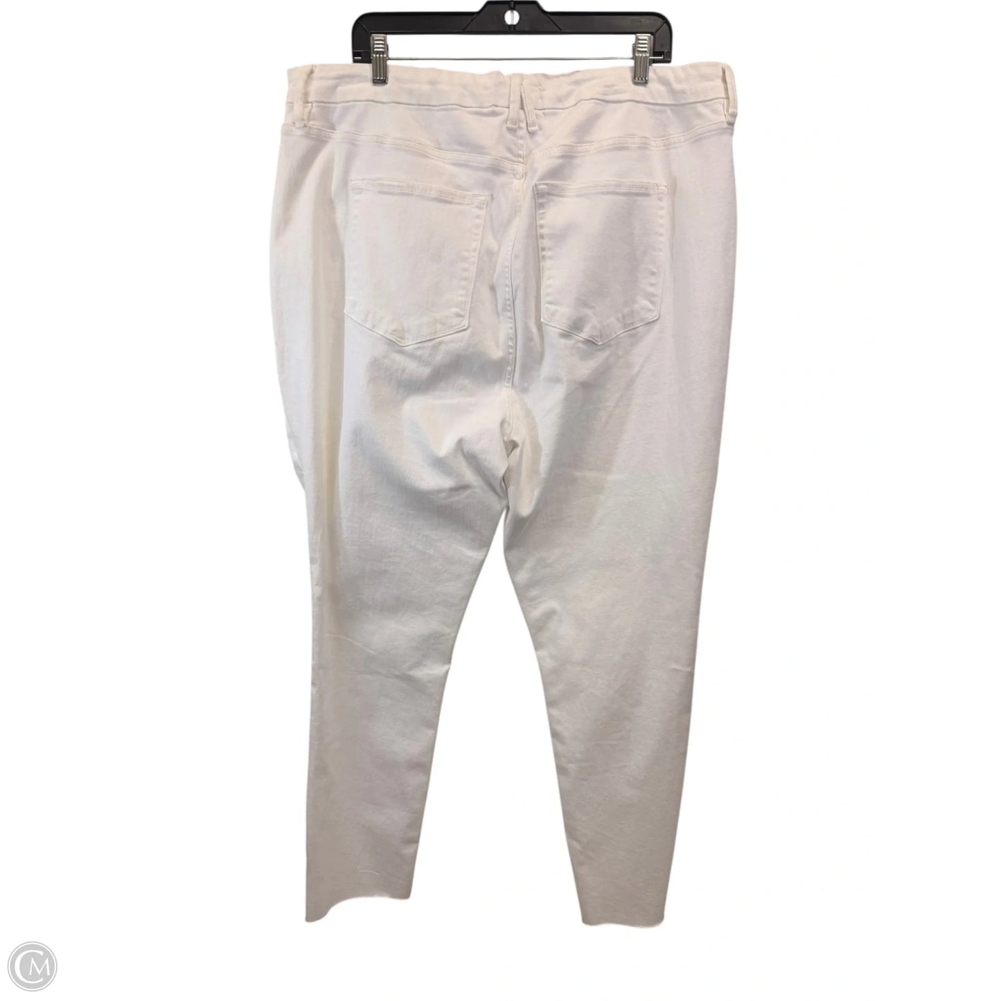 Jeans Skinny By Good American In White Denim, Size: 24