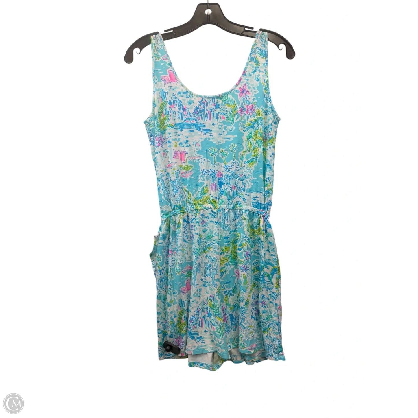 Romper Designer By Lilly Pulitzer In Blue & Green, Size: Xs