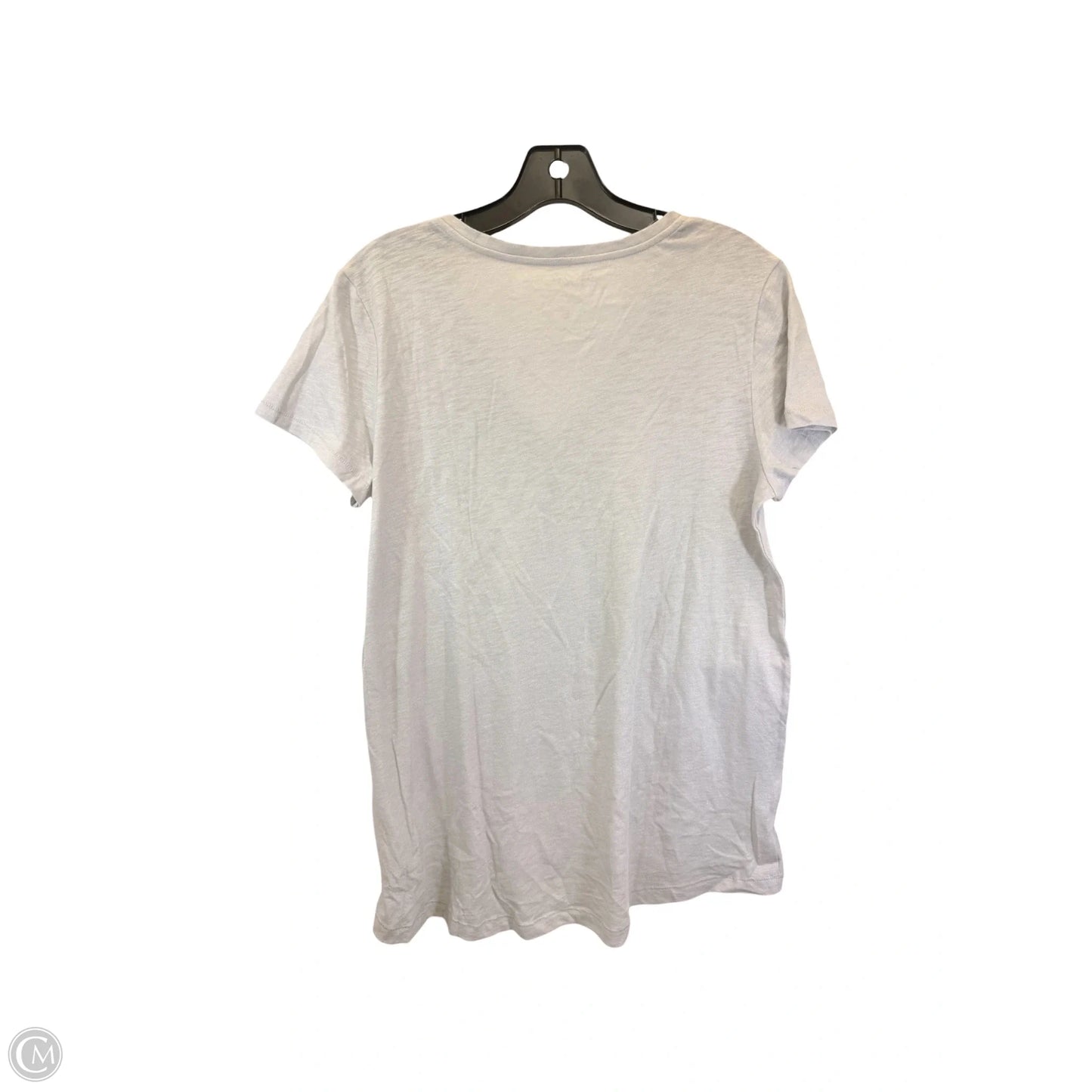 Top Short Sleeve Designer By Lilly Pulitzer In Grey, Size: L