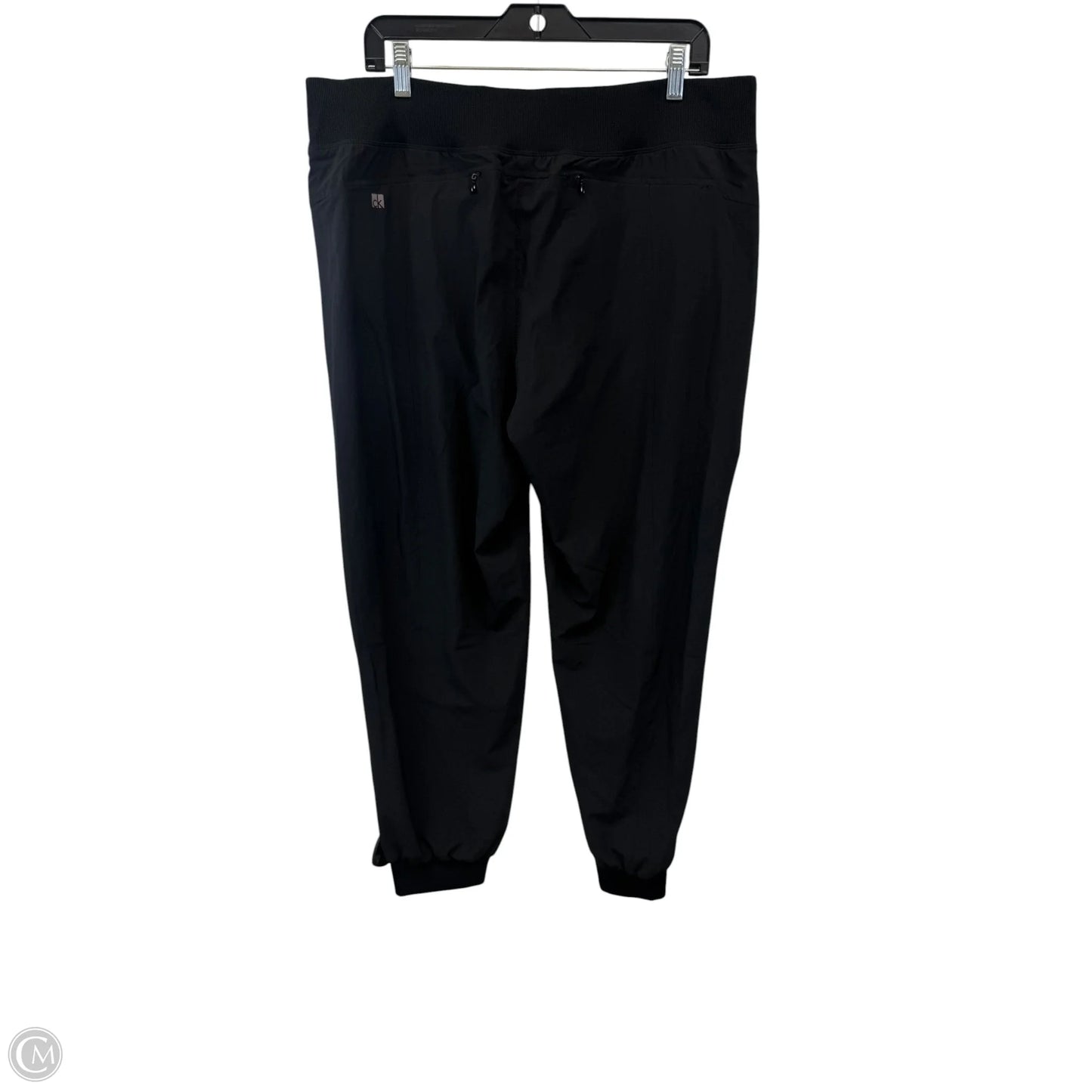 Athletic Pants By Calvin Klein In Black, Size: Xl