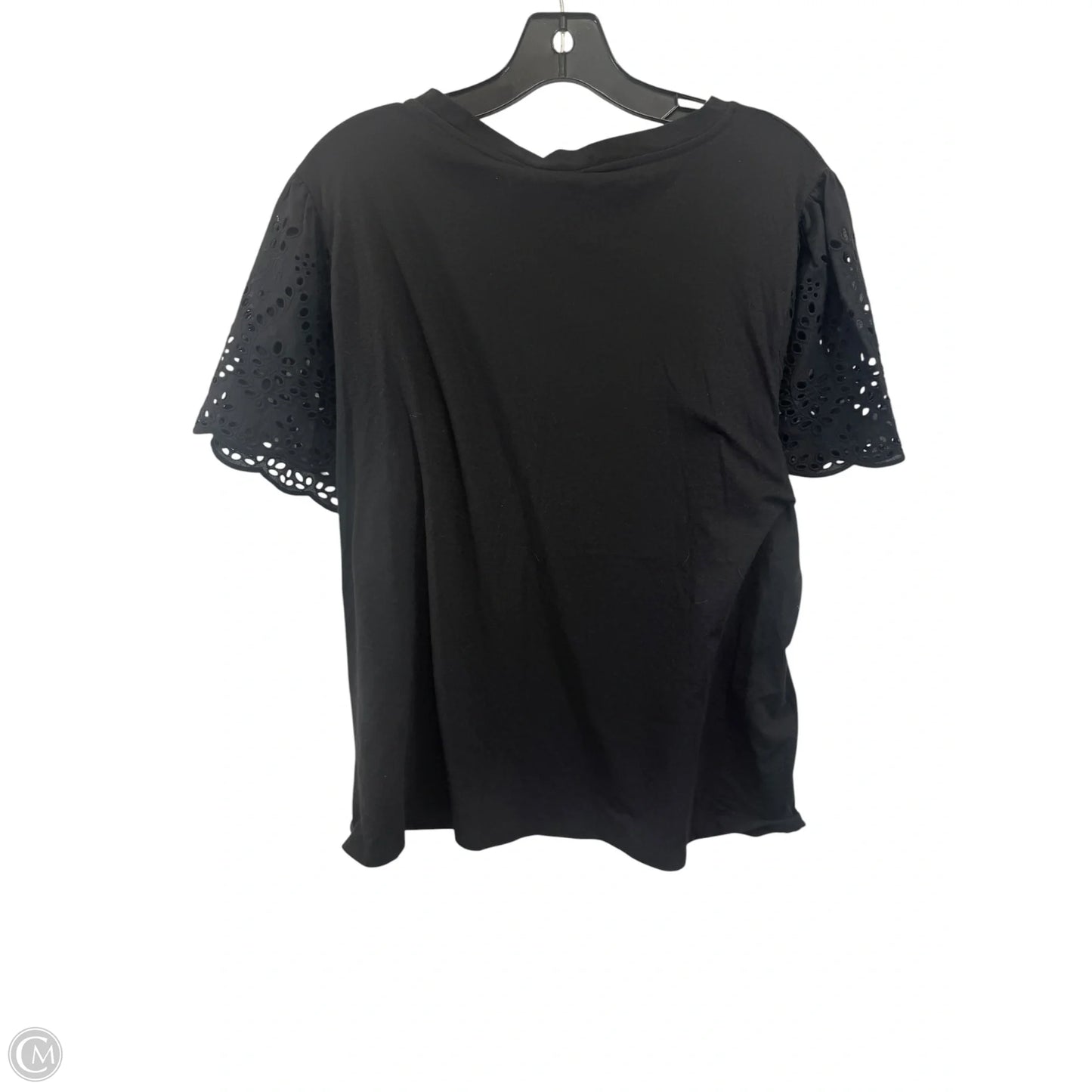 Top Short Sleeve By Bobeau In Black, Size: Xl