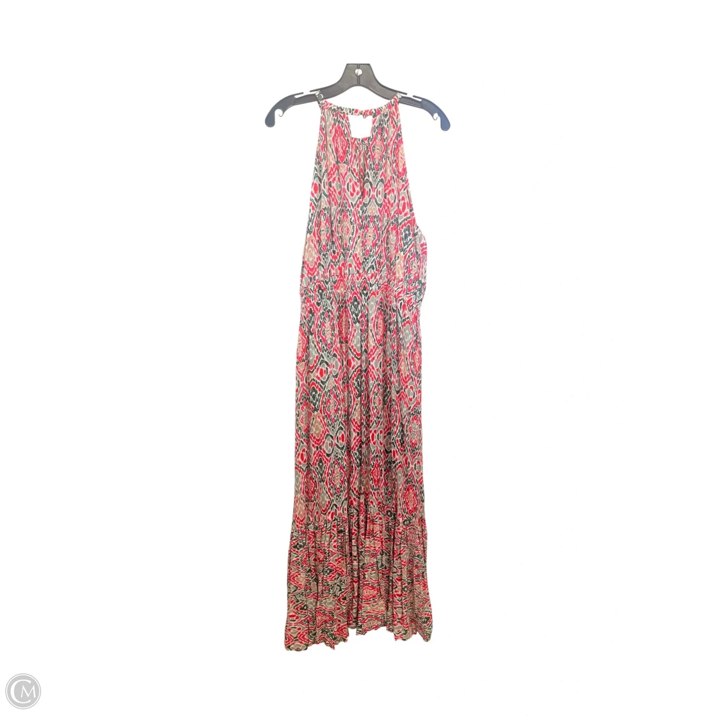 Dress Casual Maxi By Calvin Klein In Green & Pink, Size: Xl