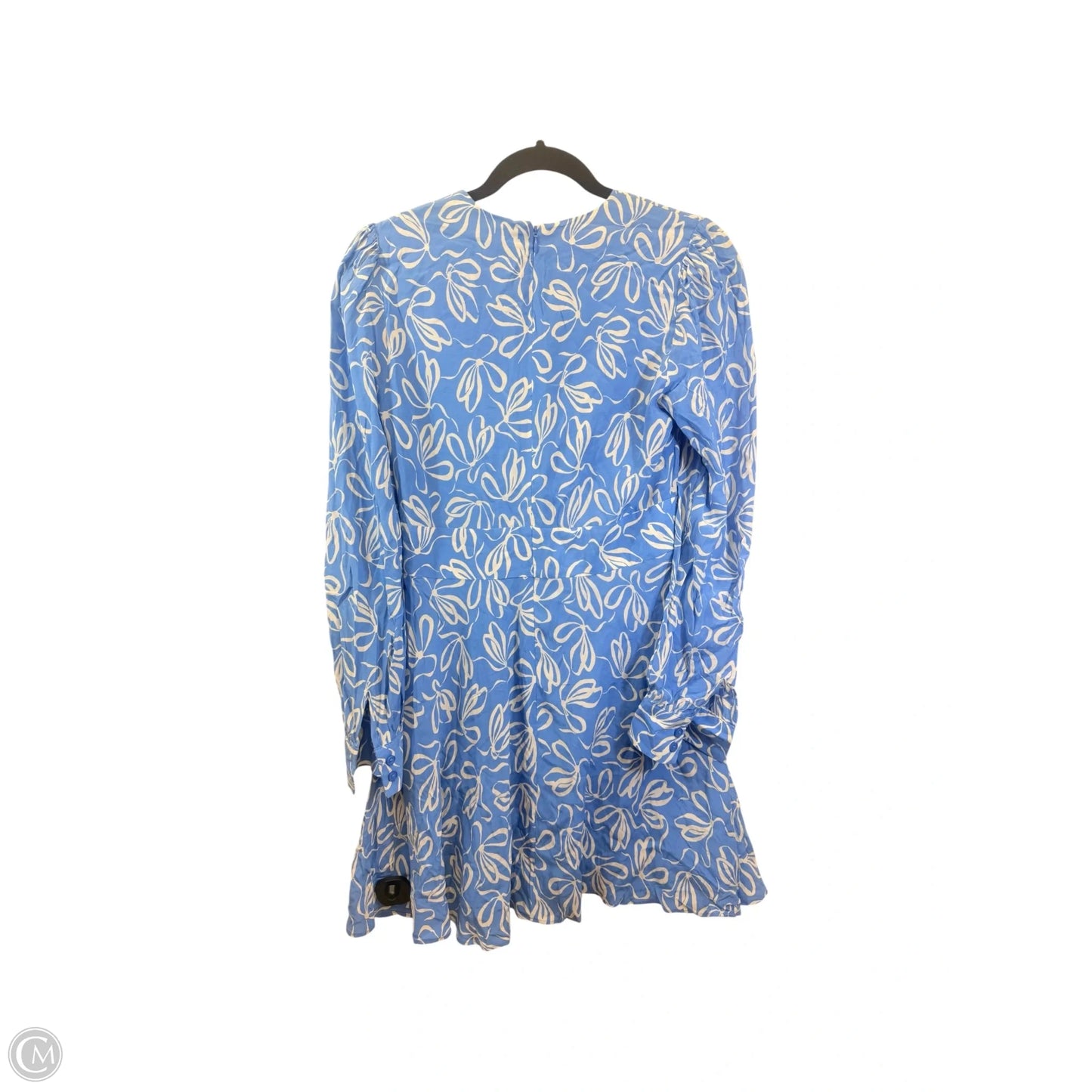 Dress Casual Short By Ted Baker In Blue & Cream, Size: Xs
