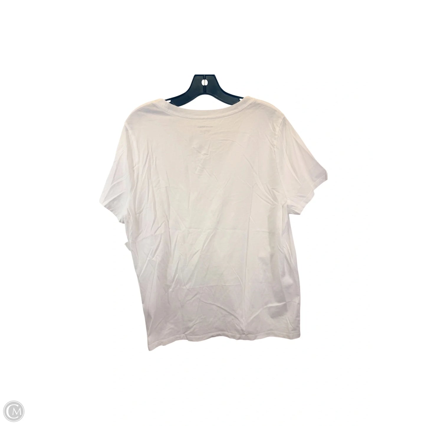 Top Short Sleeve Basic By Banana Republic In White, Size: Xl