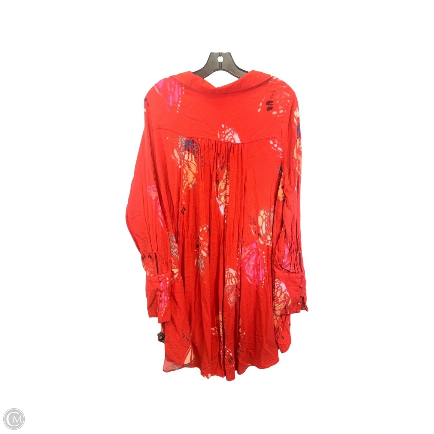 Dress Casual Short By Free People In Orange & Pink, Size: L