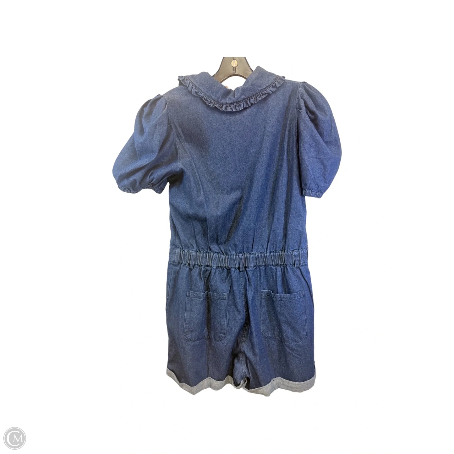Romper By &merci In Blue Denim, Size: M