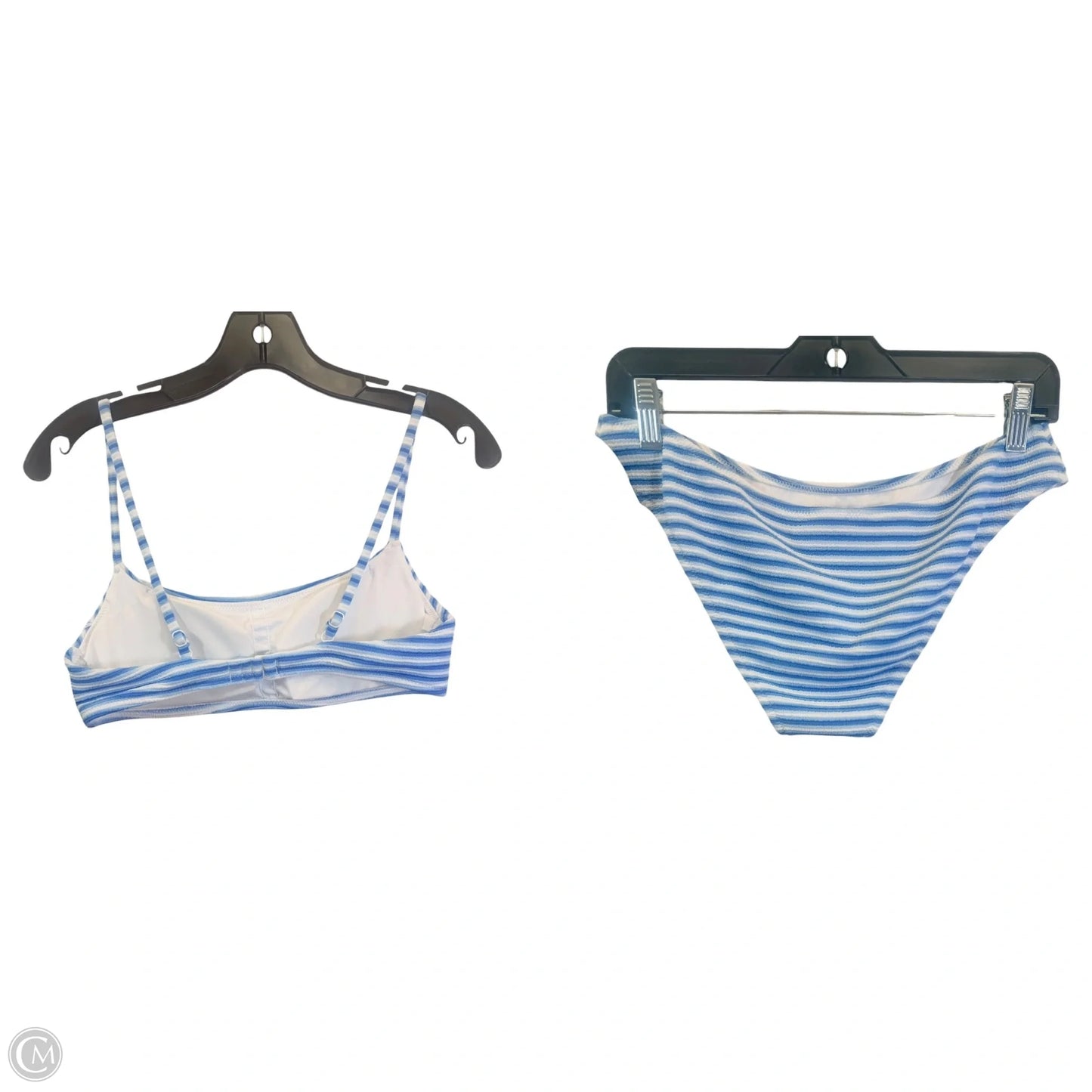 Swimsuit 2pc By J. Crew In Blue & White, Size: M