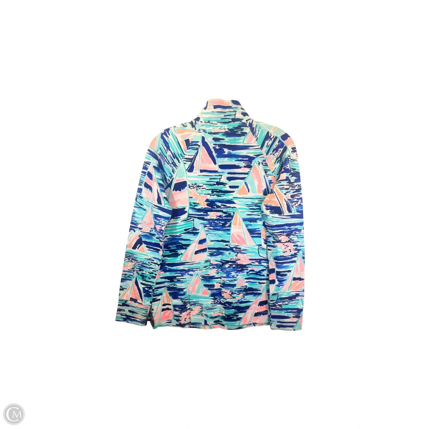 Top Long Sleeve Designer By Lilly Pulitzer In Nautical Print, Size: Xs