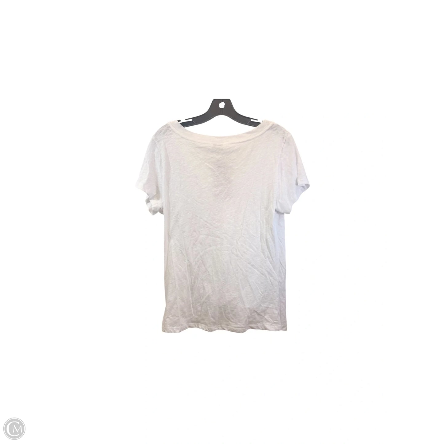 Top Short Sleeve Basic By Allison Joy In White, Size: M