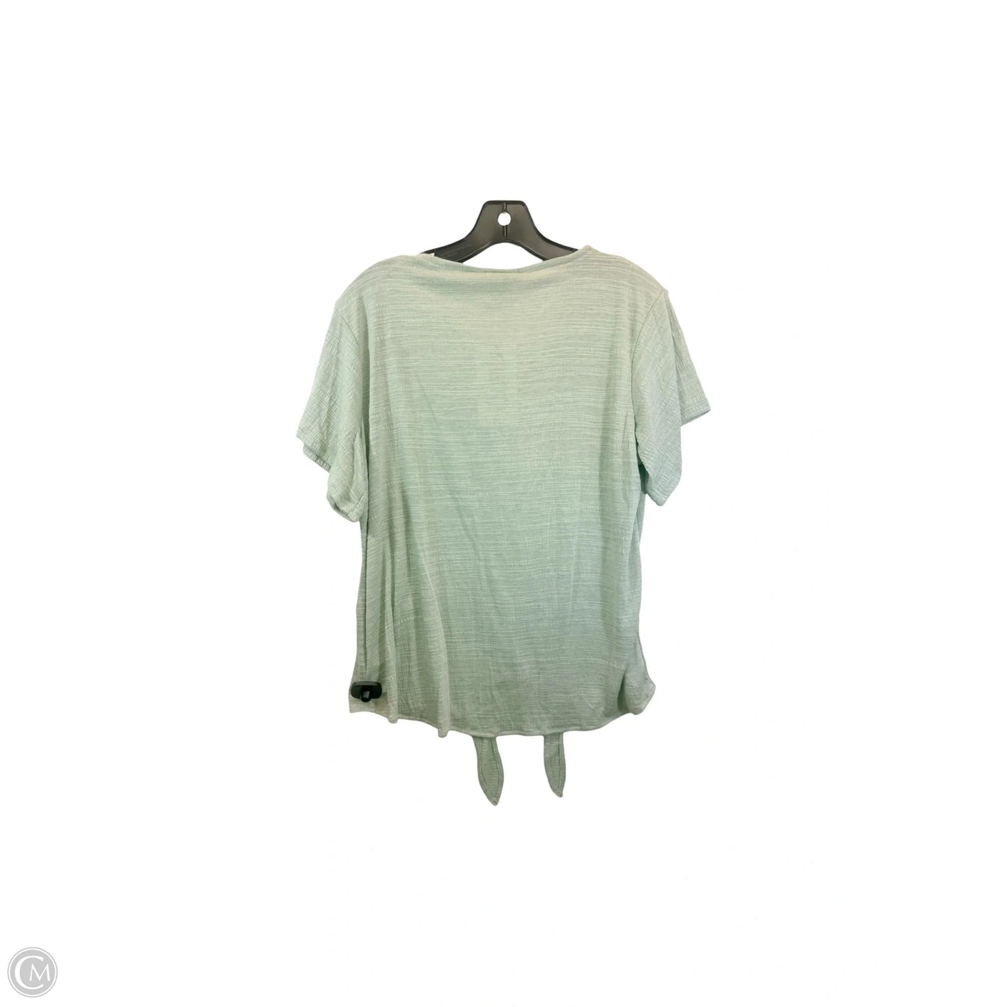 Top Short Sleeve By Weatherproof In Green, Size: L