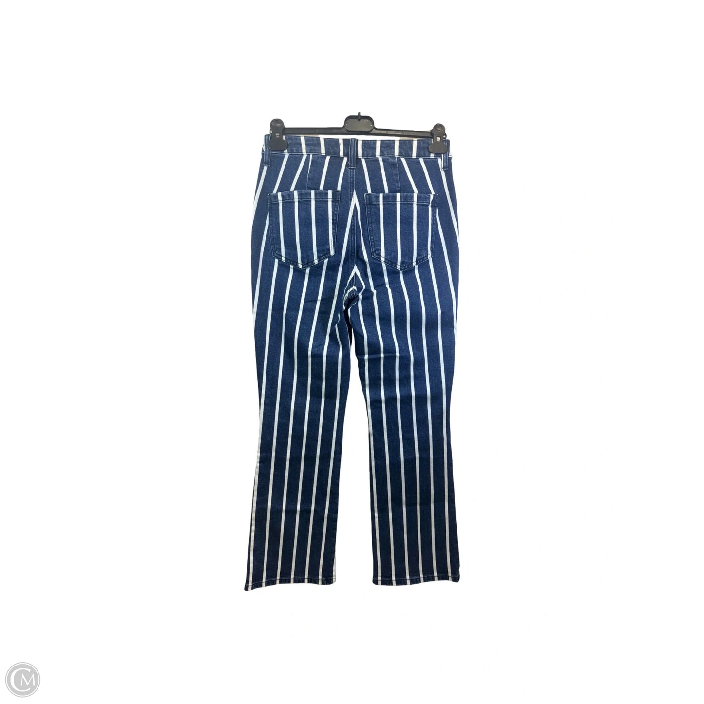 Jeans Flared By Kut In Blue & White, Size: 2