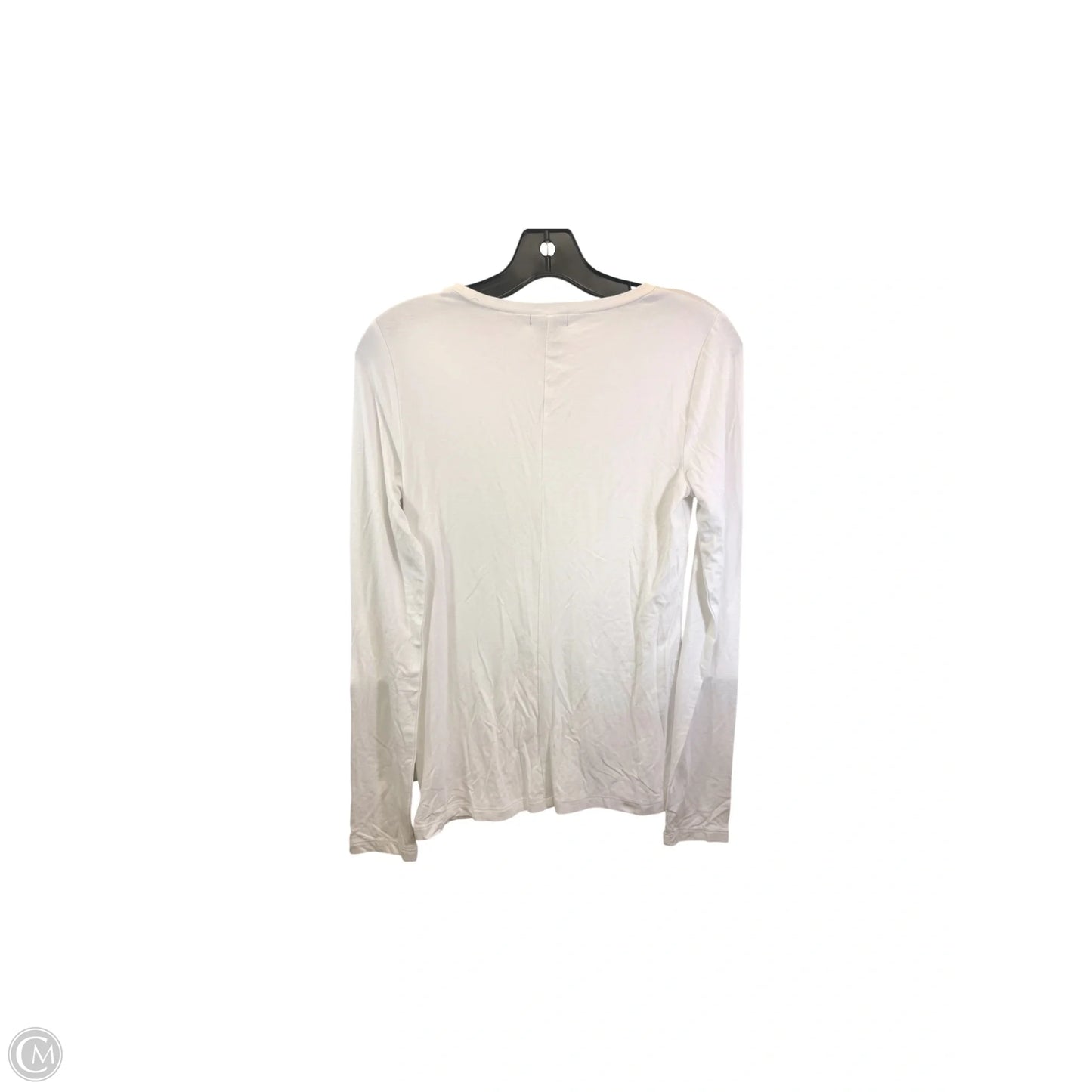 Top Long Sleeve Basic By Halogen In White, Size: S