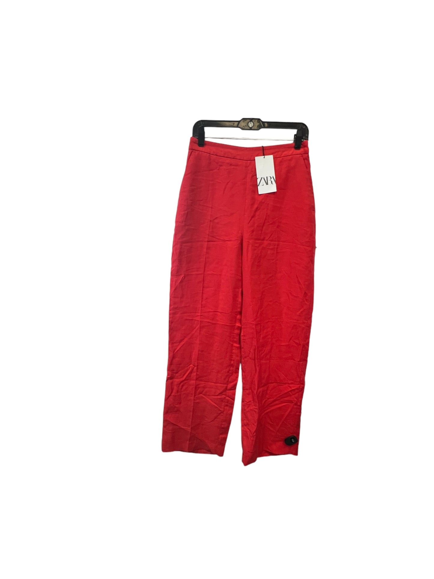 Pants Wide Leg By Zara Women In Orange, Size: M