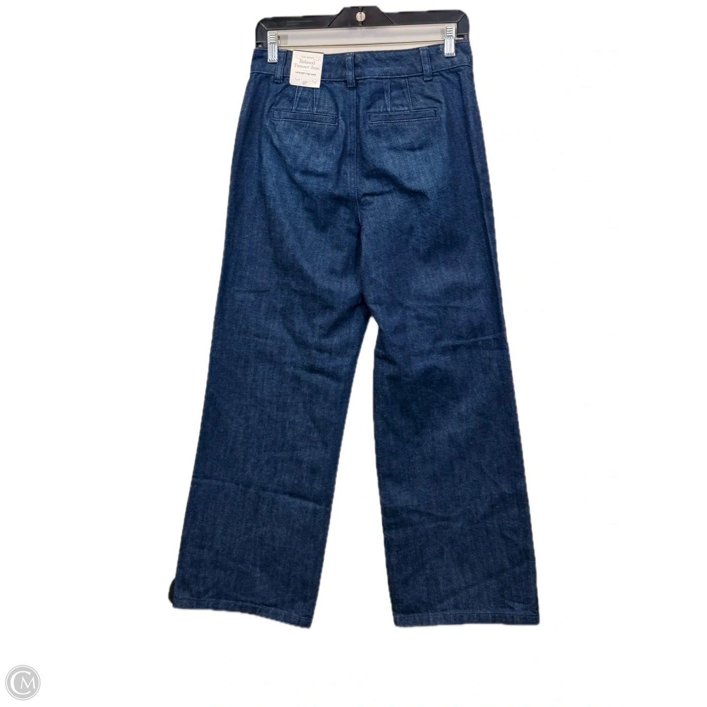 Jeans Wide Leg By Talbots In Blue Denim, Size: 4p