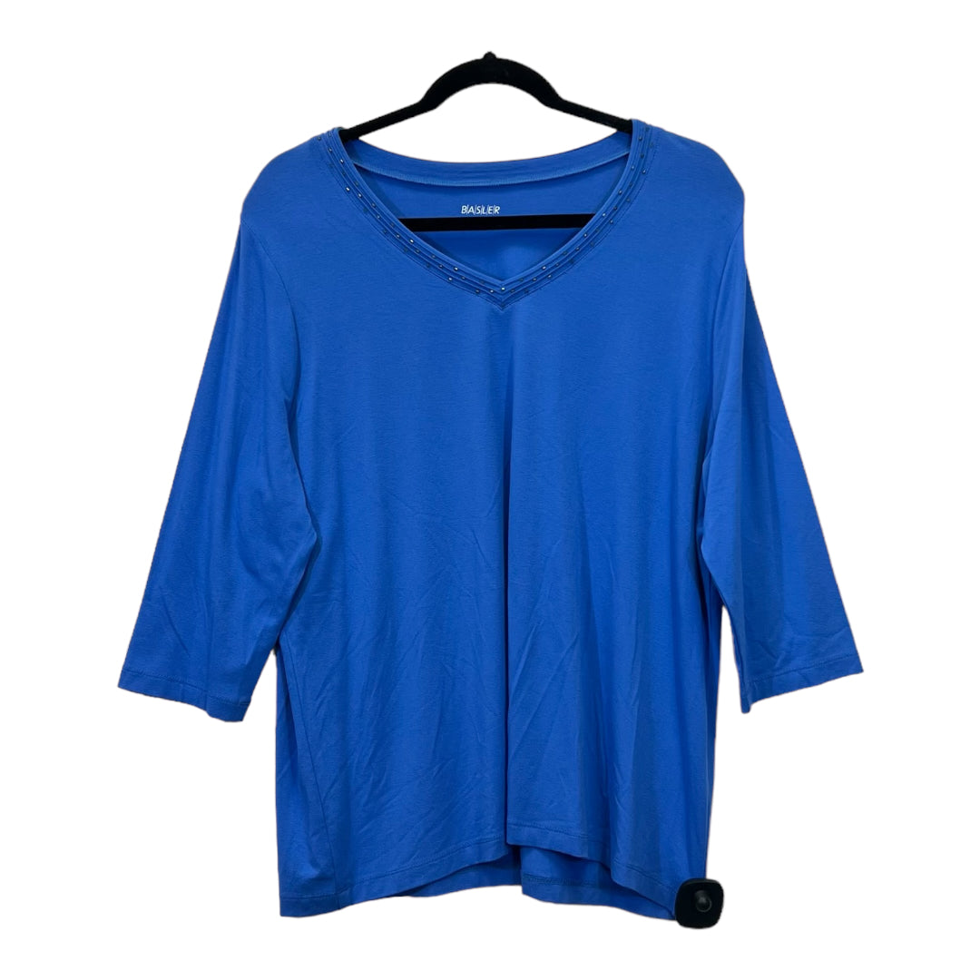 Top 3/4 Sleeve By Basler Size: M