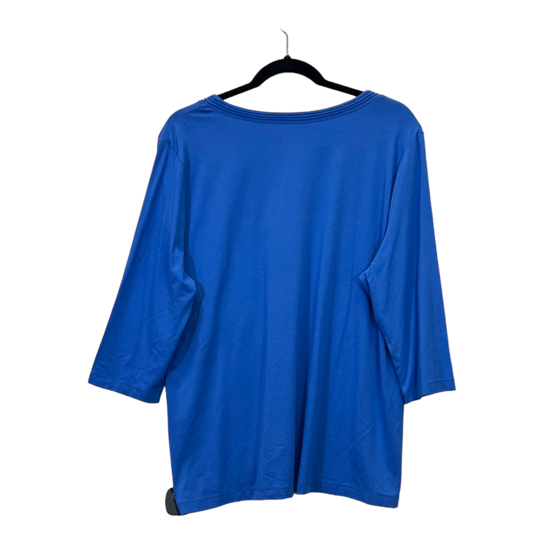 Top 3/4 Sleeve By Basler Size: M
