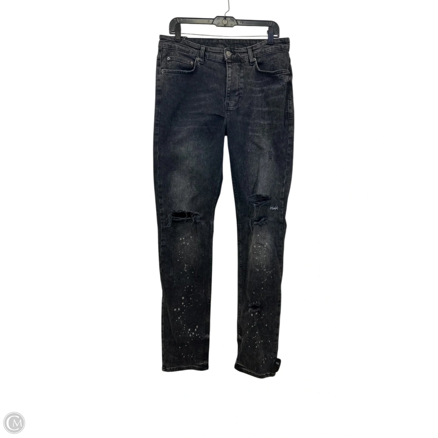 Jeans Skinny By Ksubi In Black Denim, Size: 10