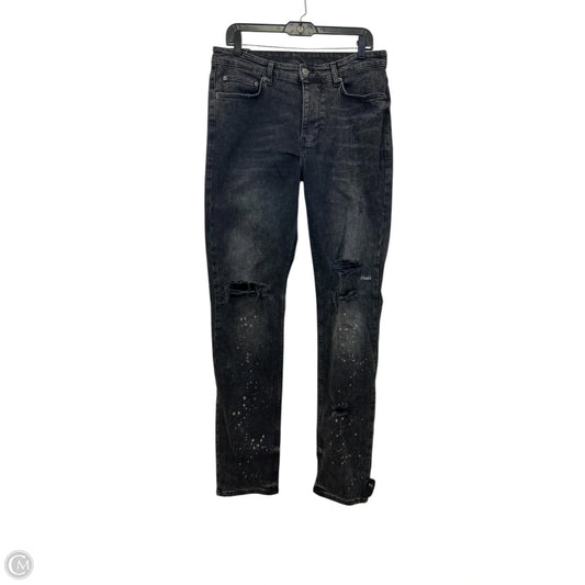 Jeans Skinny By Ksubi In Black Denim, Size: 10