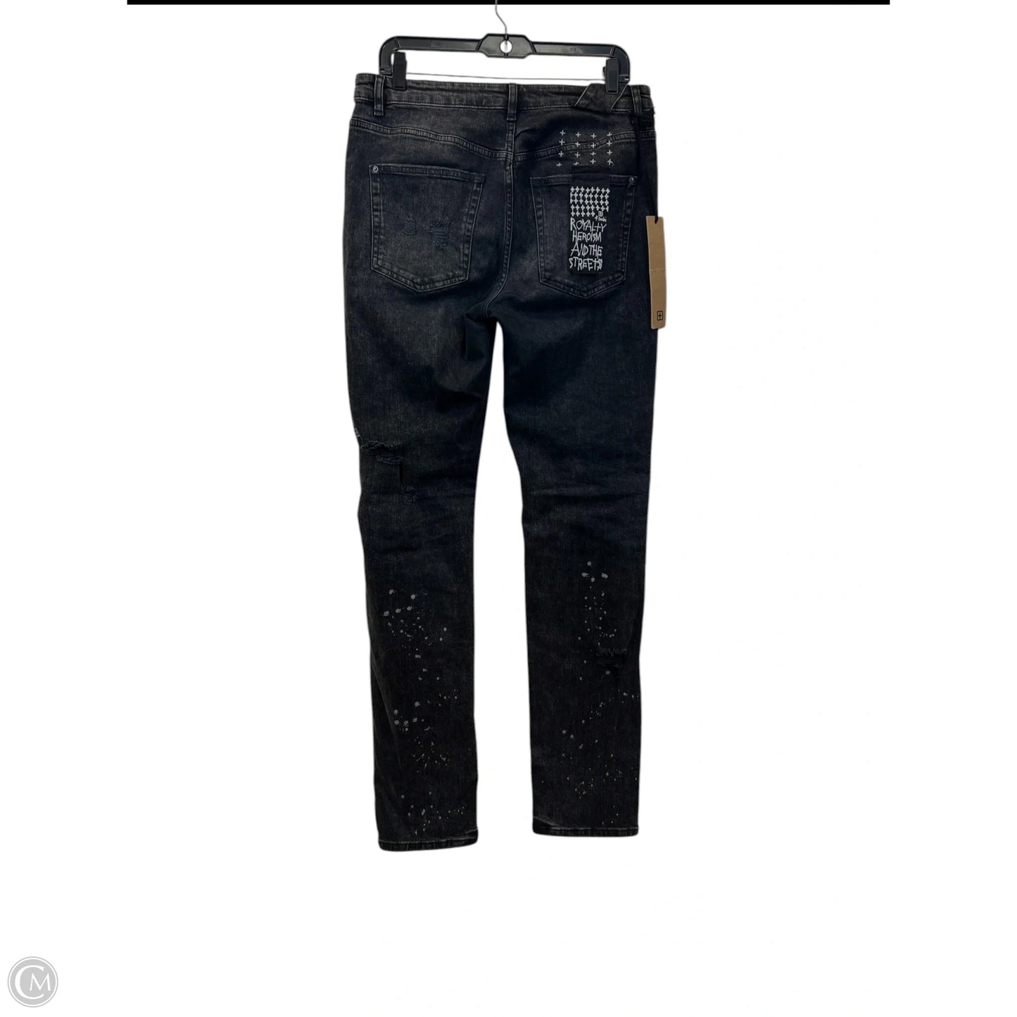 Jeans Skinny By Ksubi In Black Denim, Size: 10