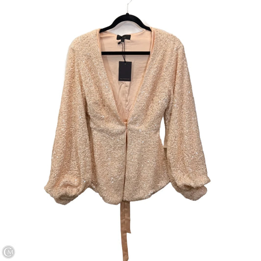 Blazer Luxury Designer By Micheal Costello X Revolve In Peach, Size: S