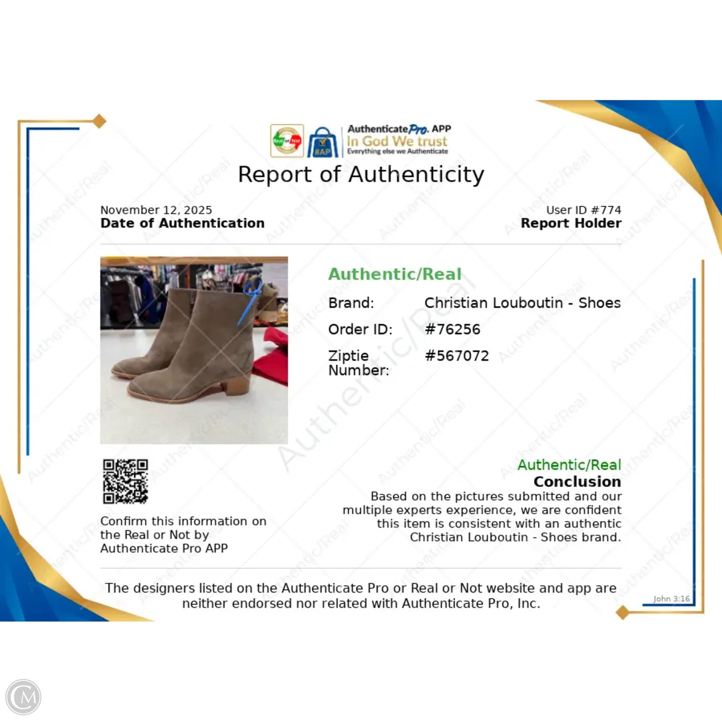 Boots Luxury Designer By Christian Louboutin In Tan, Size: 8.5