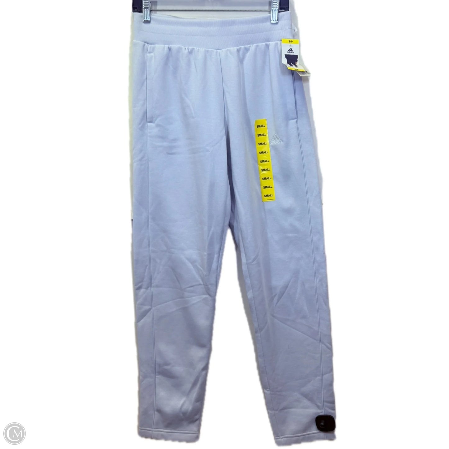 Athletic Pants By Adidas In Grey & White, Size: S
