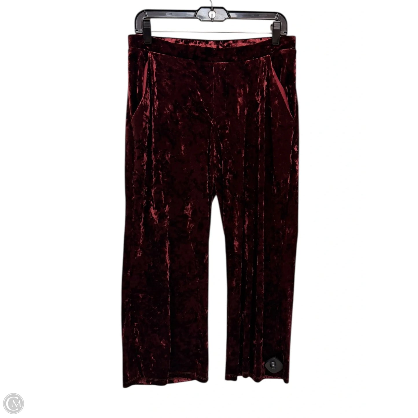 Pants Velvet By Lc Lauren Conrad In Maroon, Size: M