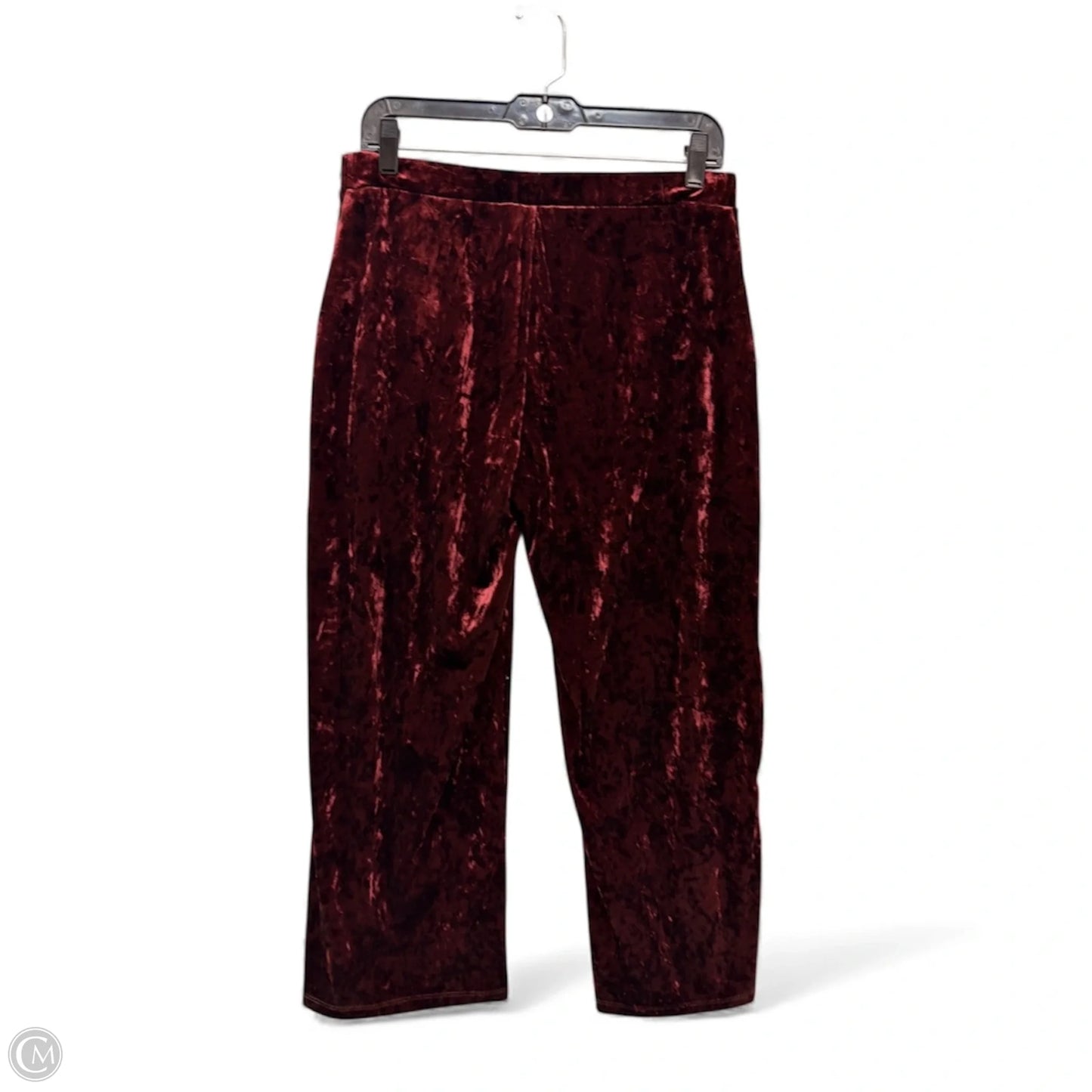 Pants Velvet By Lc Lauren Conrad In Maroon, Size: M
