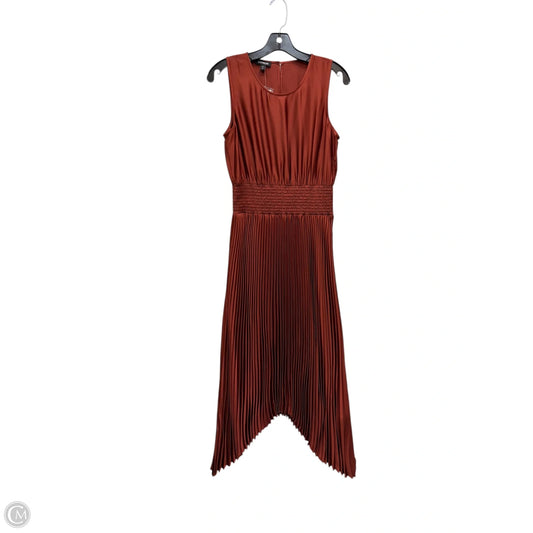 Dress Party Long By Express In Bronze, Size: M