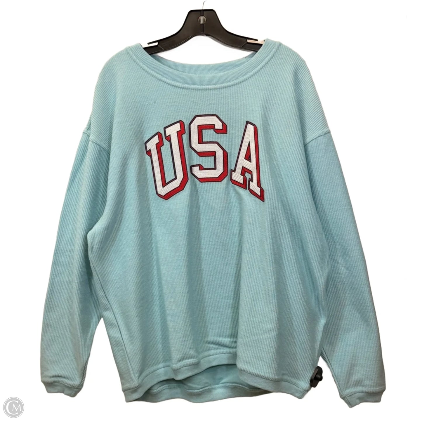Sweatshirt Crewneck By Clothes Mentor In Blue, Size: Xl
