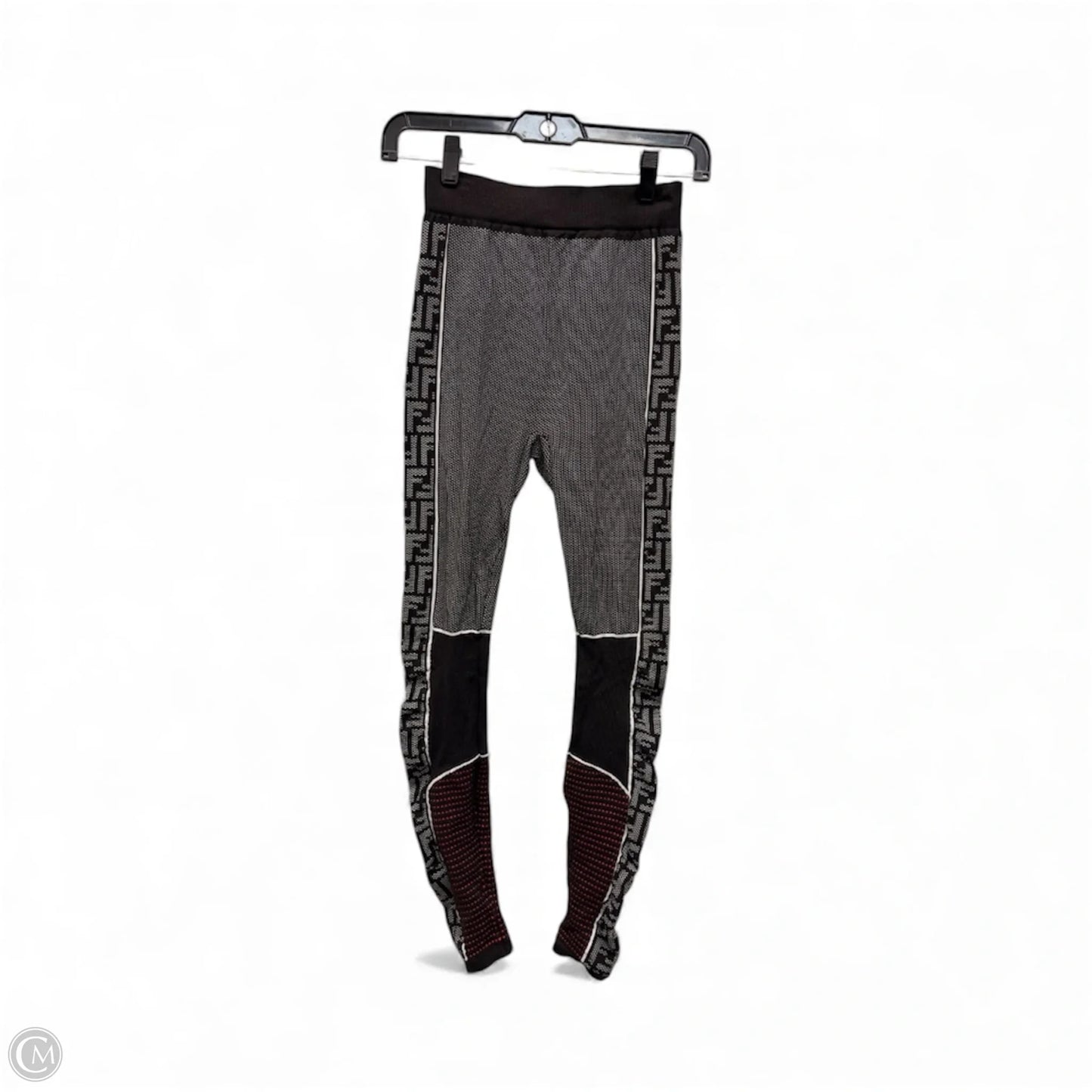 Pants Set 2pc By Fendi In Black & Red, Size: S