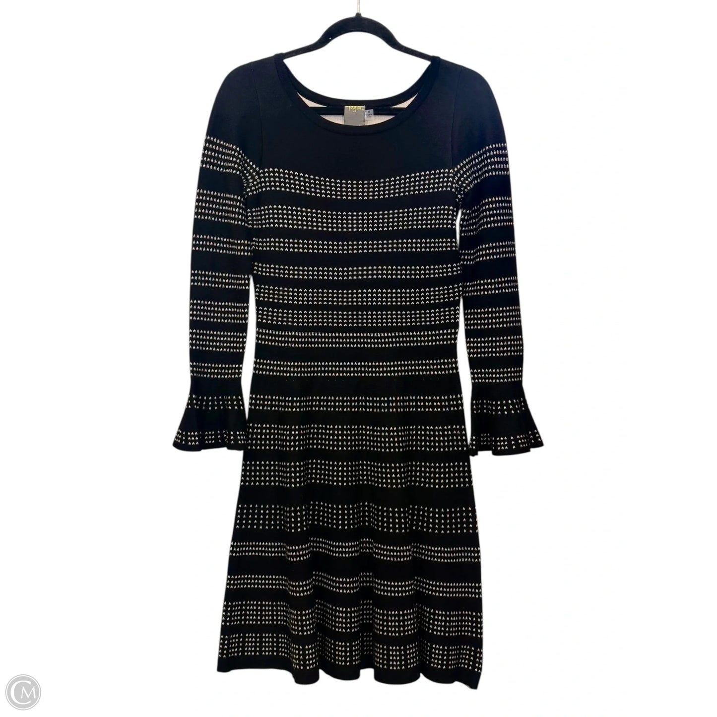 Dress Designer By Taylor In Black & Cream, Size: M