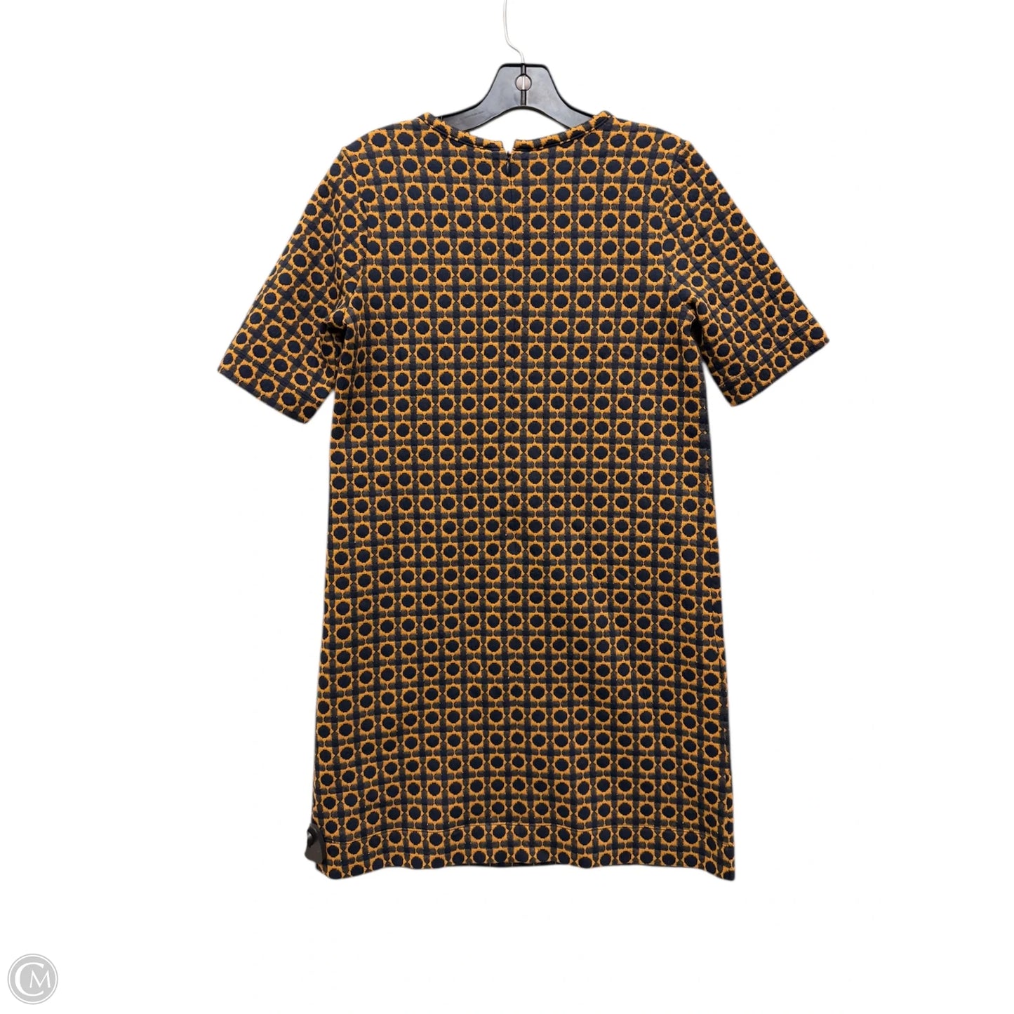 Dress Casual Midi By Loft In Navy & Yellow, Size: Xs