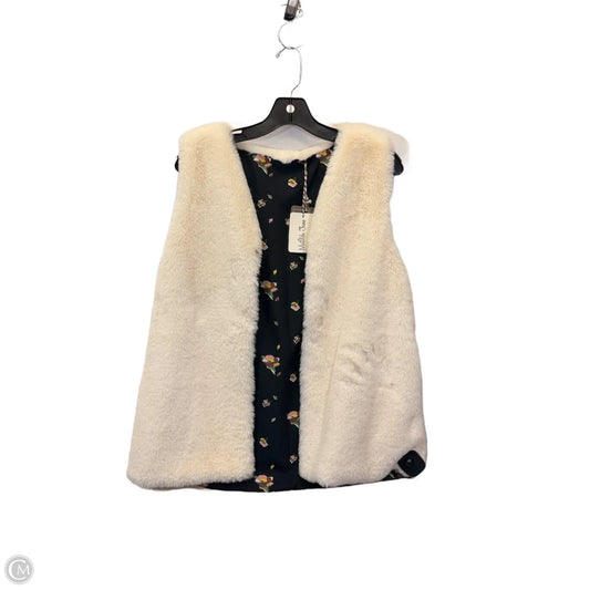 Vest Faux Fur & Sherpa By Matilda Jane In Black & Tan, Size: S