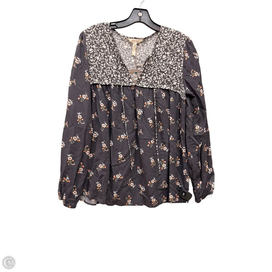 Top Long Sleeve By Matilda Jane In Floral Print, Size: S