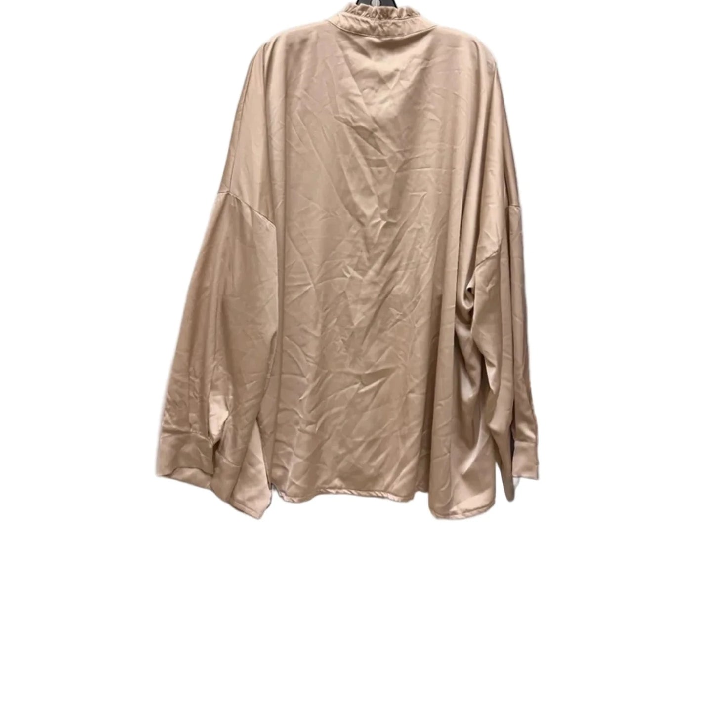 Top Long Sleeve By Boohoo Boutique In Tan, Size: 3x